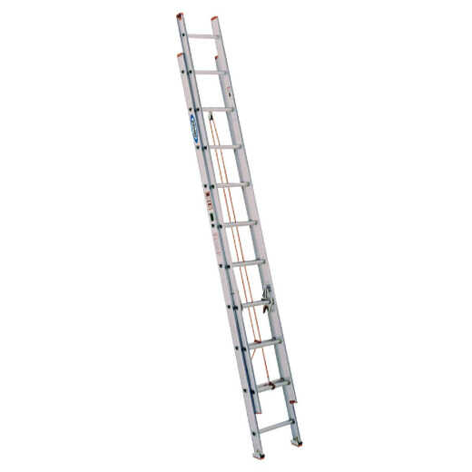 Werner 24 Ft. Aluminum Extension Ladder with 200 Lb. Load Capacity Type III Duty Rating